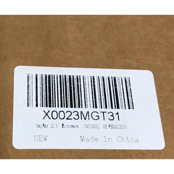 Microwave Glass Turntable Plate for GE 12.5" Diameter Replacement Tray NEW - Picture 3 of 3